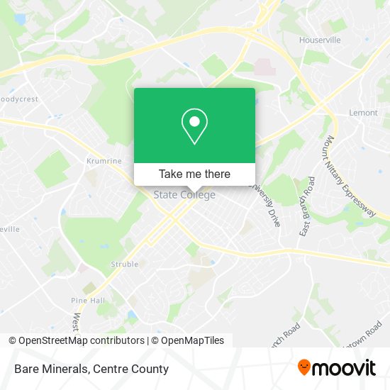 Bare Minerals map