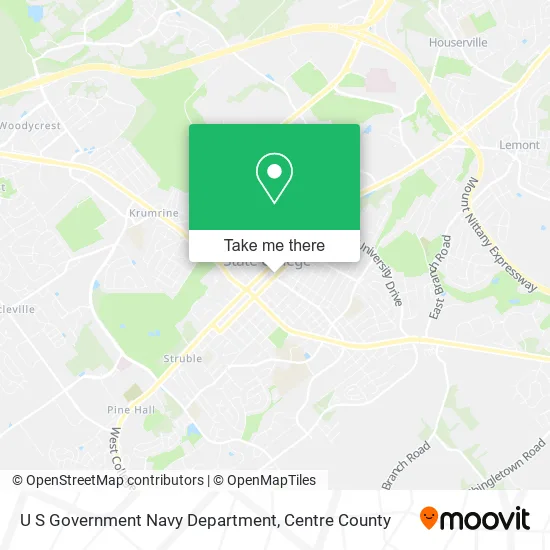 U S Government Navy Department map