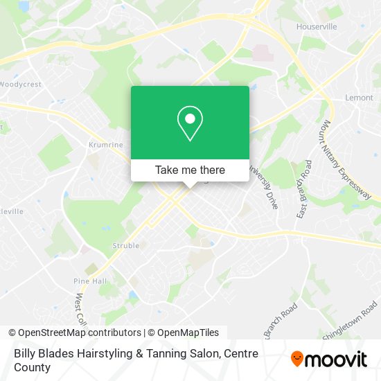 Mapa de Billy Blades Hairstyling & Tanning Salon