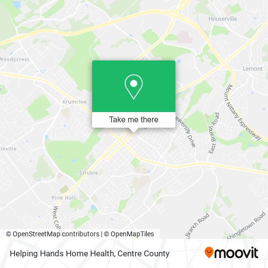 Helping Hands Home Health map
