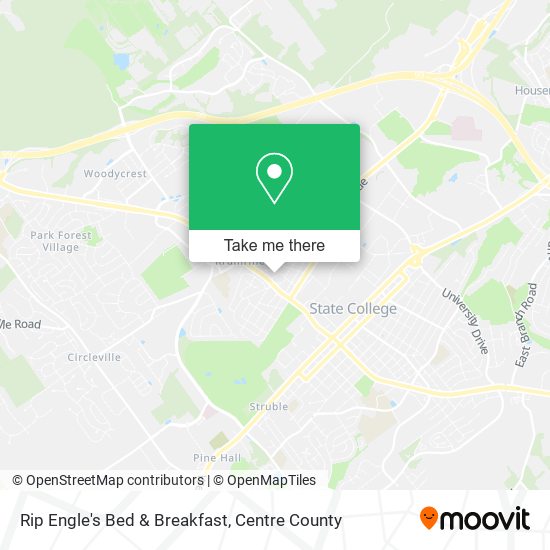 Rip Engle's Bed & Breakfast map
