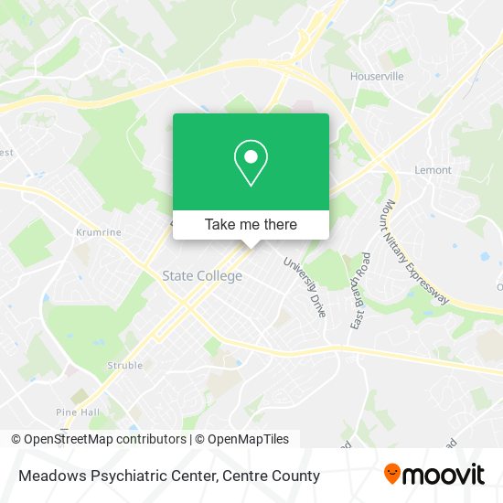 Meadows Psychiatric Center map