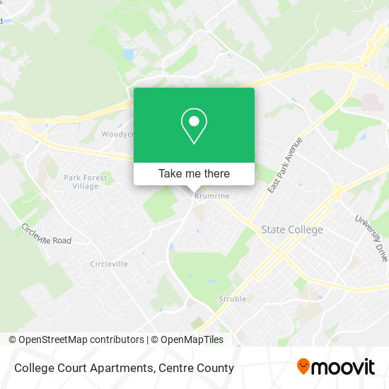 College Court Apartments map