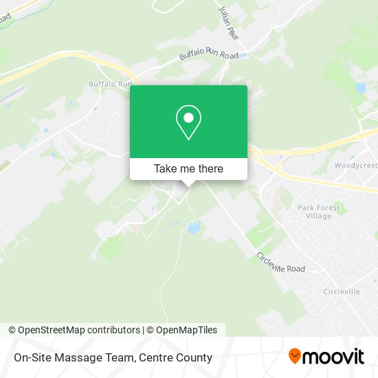 On-Site Massage Team map