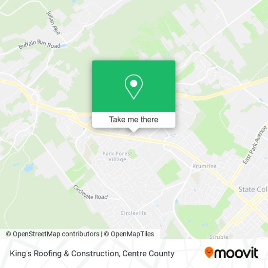 King's Roofing & Construction map