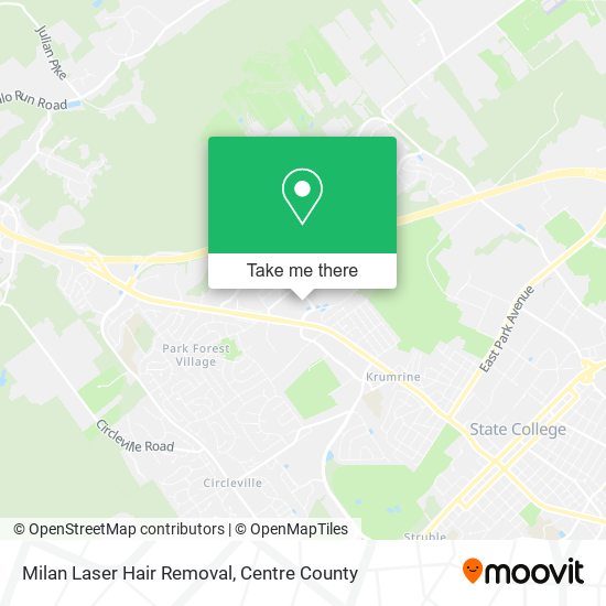 Milan Laser Hair Removal map