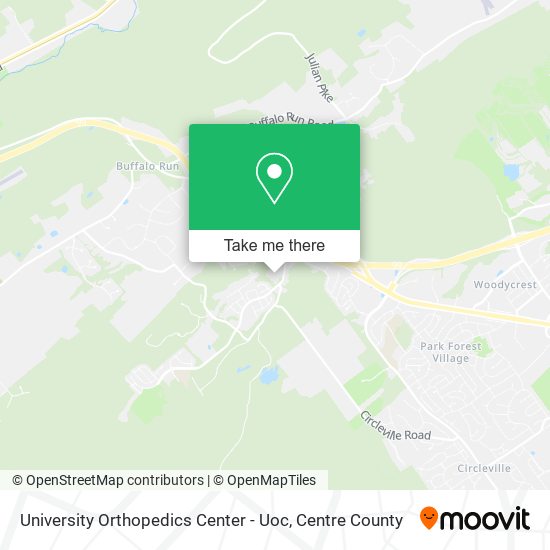 University Orthopedics Center - Uoc map