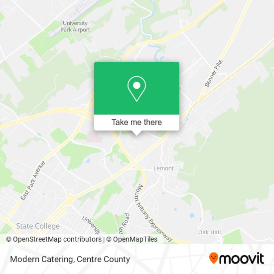 Modern Catering map