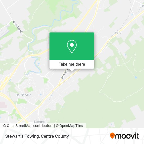 Stewart's Towing map