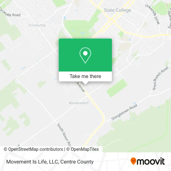 Movement Is Life, LLC map