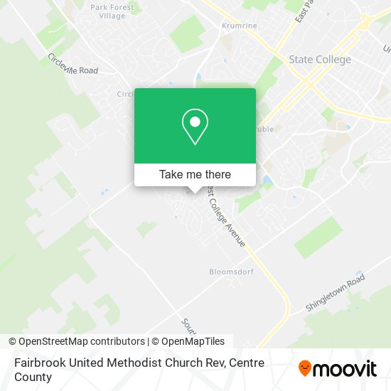 Mapa de Fairbrook United Methodist Church Rev