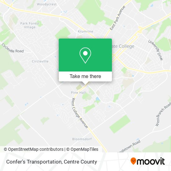 Mapa de Confer's Transportation