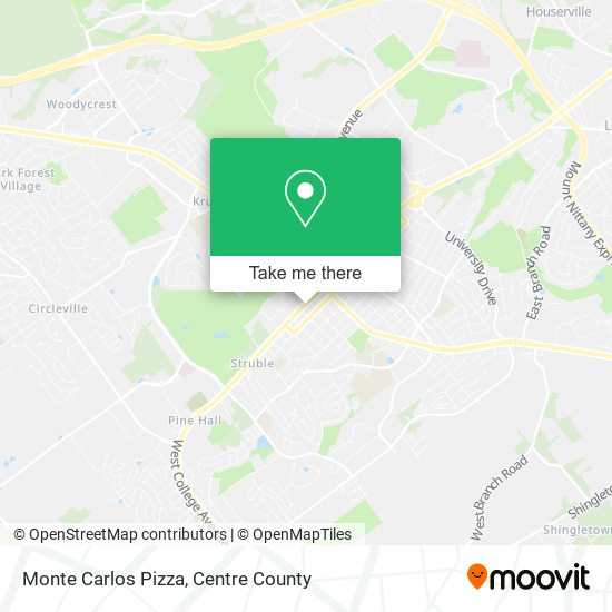 Monte Carlos Pizza map