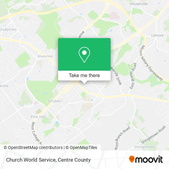 Mapa de Church World Service