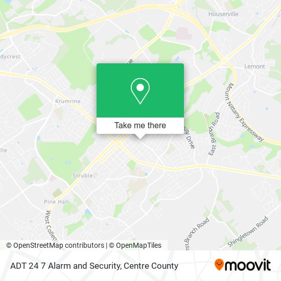 ADT 24 7 Alarm and Security map