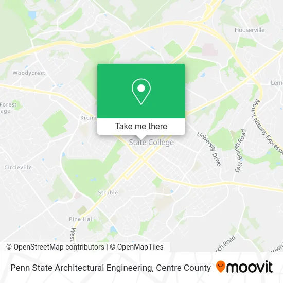 Penn State Architectural Engineering map