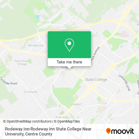 Rodeway Inn-Rodeway Inn State College Near University map