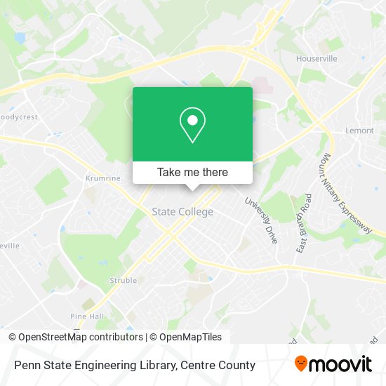 Mapa de Penn State Engineering Library