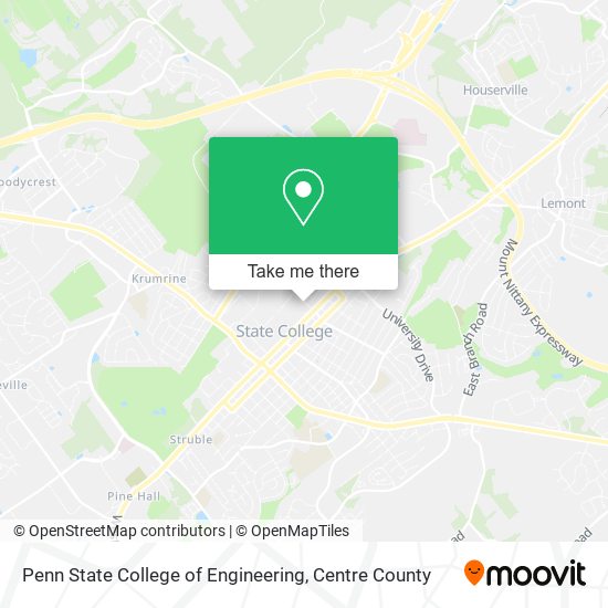 Penn State College of Engineering map