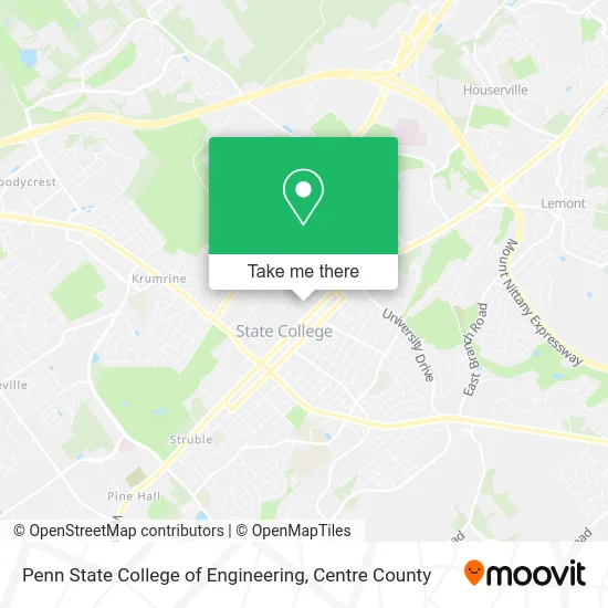 Penn State College of Engineering map