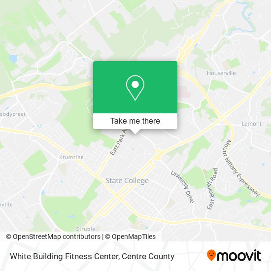 White Building Fitness Center map
