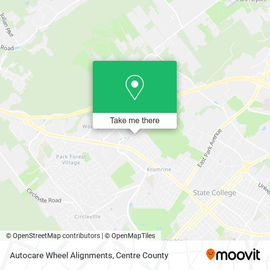 Autocare Wheel Alignments map