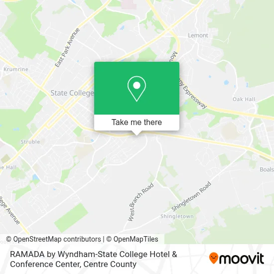 RAMADA by Wyndham-State College Hotel & Conference Center map