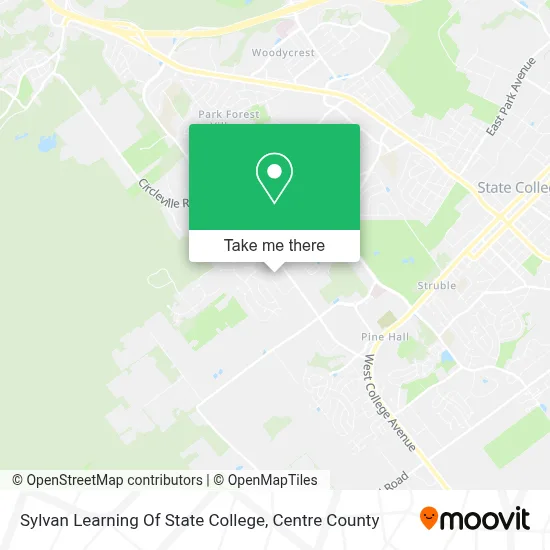 Sylvan Learning Of State College map