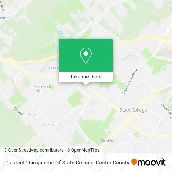 Casteel Chiropractic Of State College map