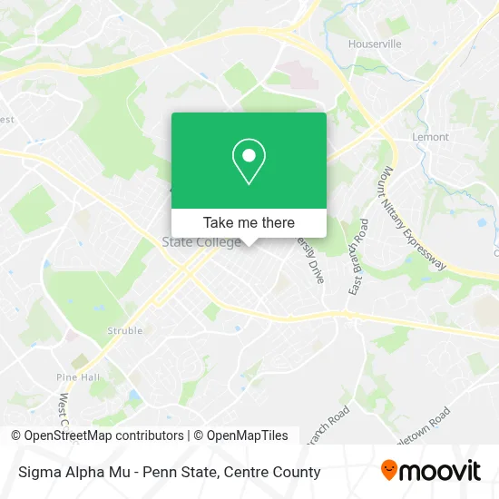 Sigma Alpha Mu - Penn State map