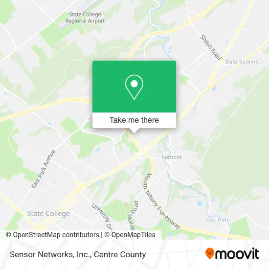 Sensor Networks, Inc. map