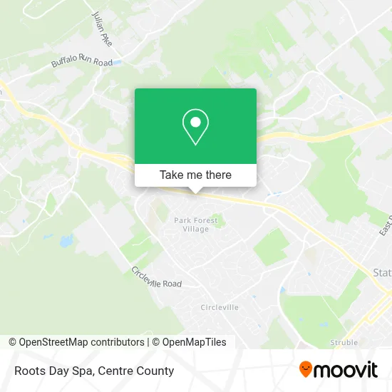 Roots Day Spa map