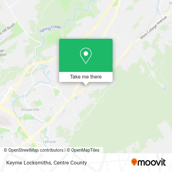 Keyme Locksmiths map
