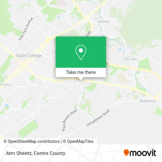 Atm Sheetz map