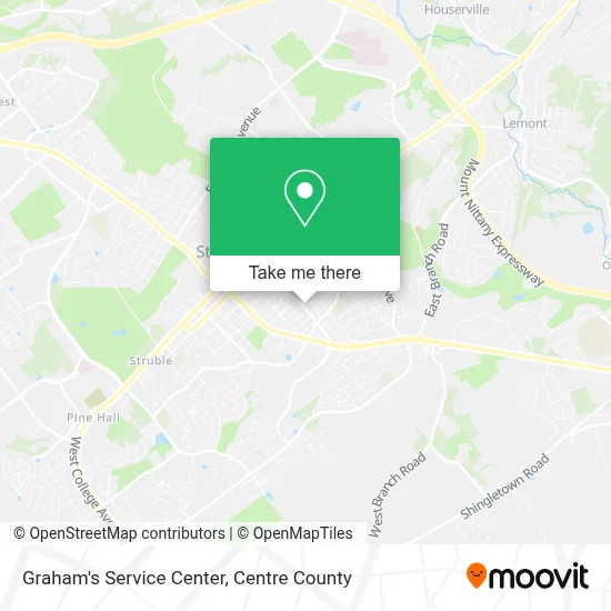 Graham's Service Center map