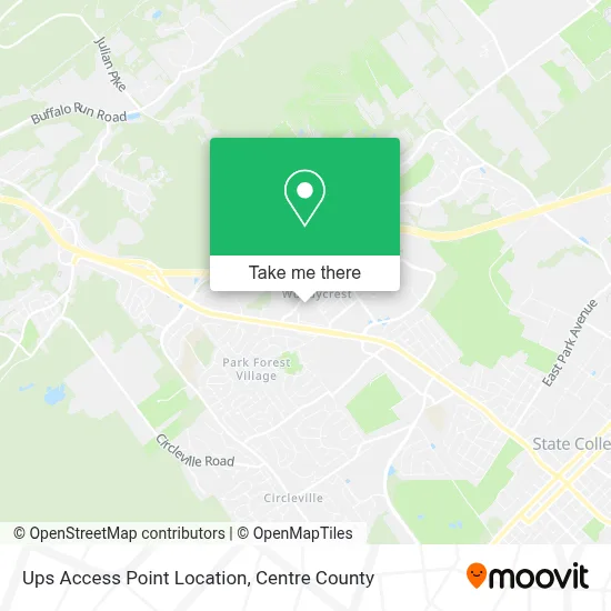 Ups Access Point Location map
