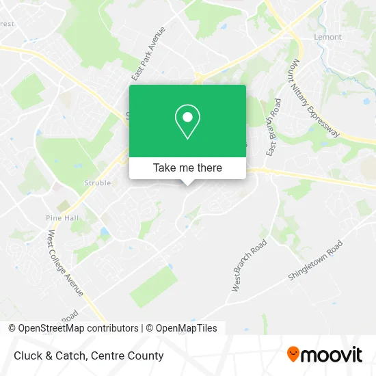 Cluck & Catch map
