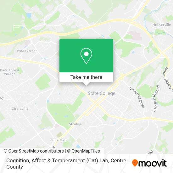 Cognition, Affect & Temperament (Cat) Lab map