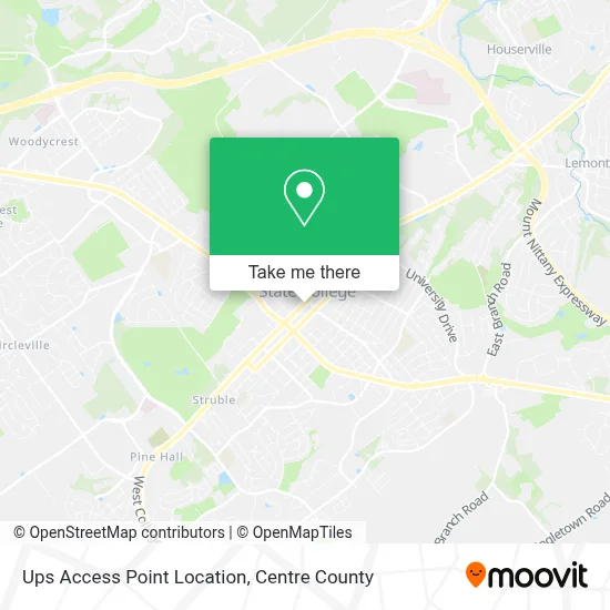 Ups Access Point Location map