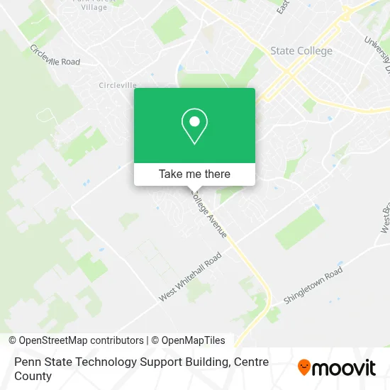 Penn State Technology Support Building map