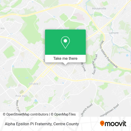 Alpha Epsilon Pi Fraternity map