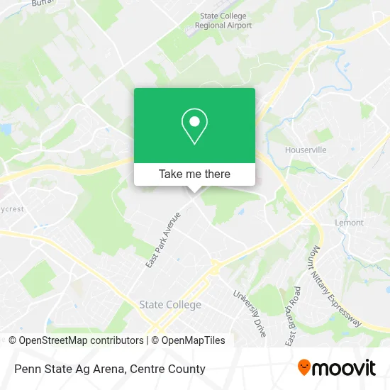 Penn State Ag Arena map