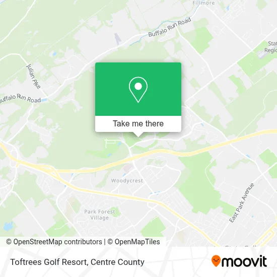 Toftrees Golf Resort map