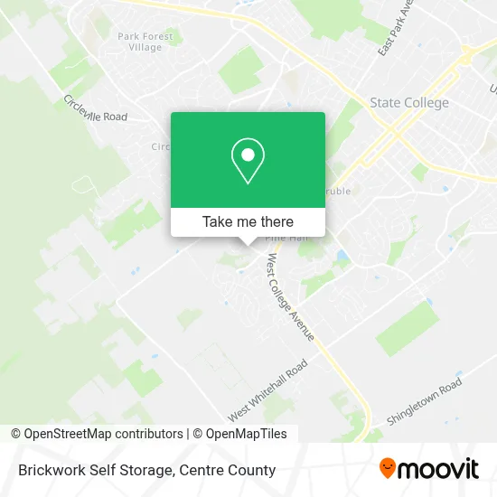 Brickwork Self Storage map