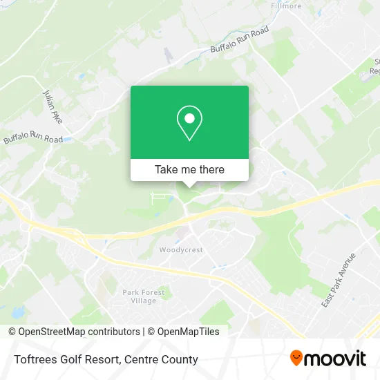 Toftrees Golf Resort map