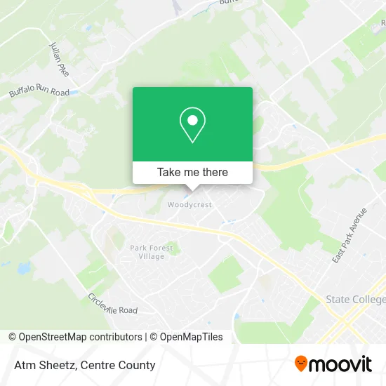 Atm Sheetz map