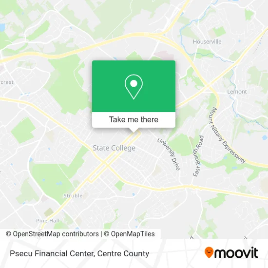 Psecu Financial Center map