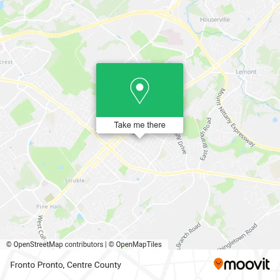 Fronto Pronto map