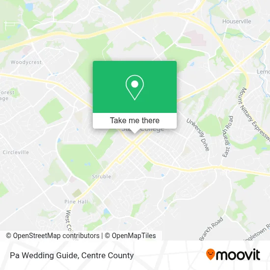 Pa Wedding Guide map