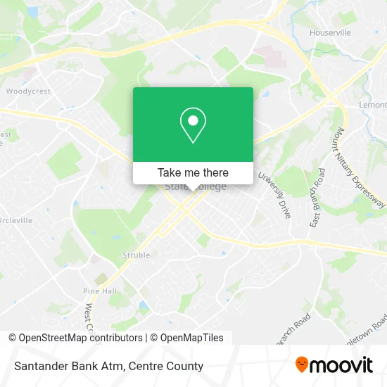 Santander Bank Atm map
